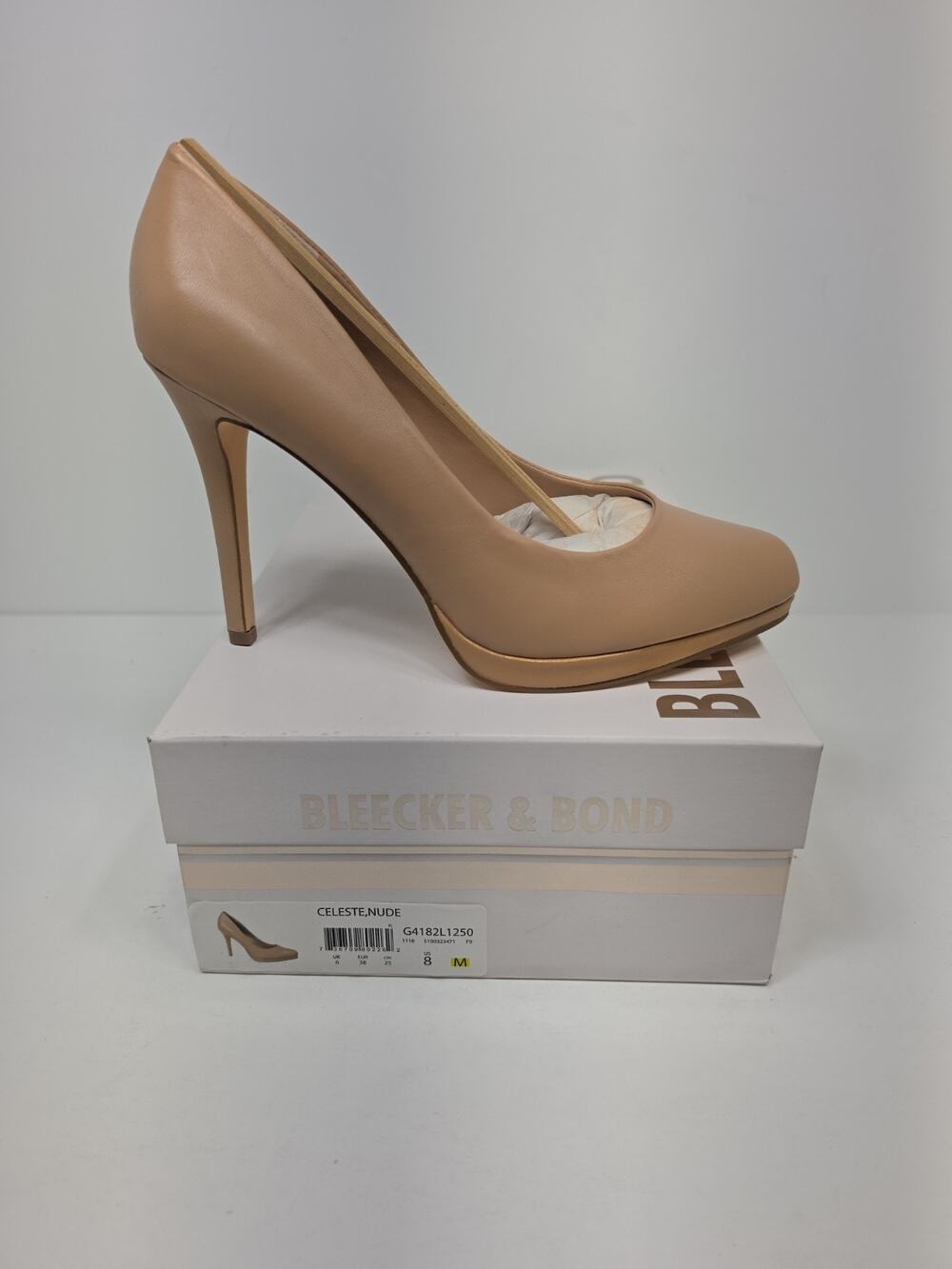 Bleecker & Bond Women's Size 8M Beige/Nude Solid Pump Shoes NEW IN BOX